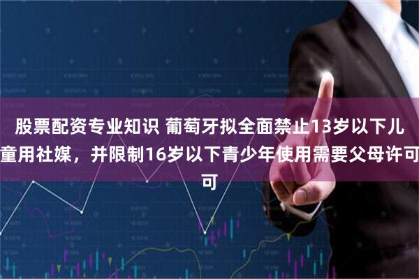股票配资专业知识 葡萄牙拟全面禁止13岁以下儿童用社媒，并限制16岁以下青少年使用需要父母许可